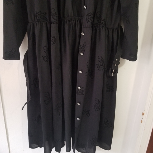 St. Michael Vintage Button Down Cinched Ornament Dress - Picture 3 of 11